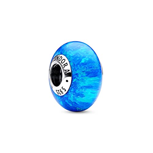 PANDORA Moments Schillerndes Tiefblaues Ozean Charm aus Sterling Silber mit künstlichem Opal, Kompatibel Moments, Größe: 13,6 cm, 791691C02 PANDORA Moments Schillerndes Tiefblaues Ozean Charm aus Sterling Silber mit künstlichem Opal, Kompatibel Moments, Größe: 13,6 cm, 791691C02 von PANDORA