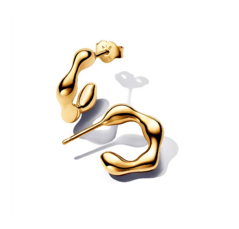 Pandora Paar Creolen 263269C00, Creolen organisch vergoldet von Pandora