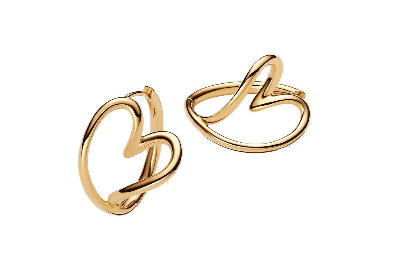 Pandora Paar Creolen Damen-Goldfarben von Pandora