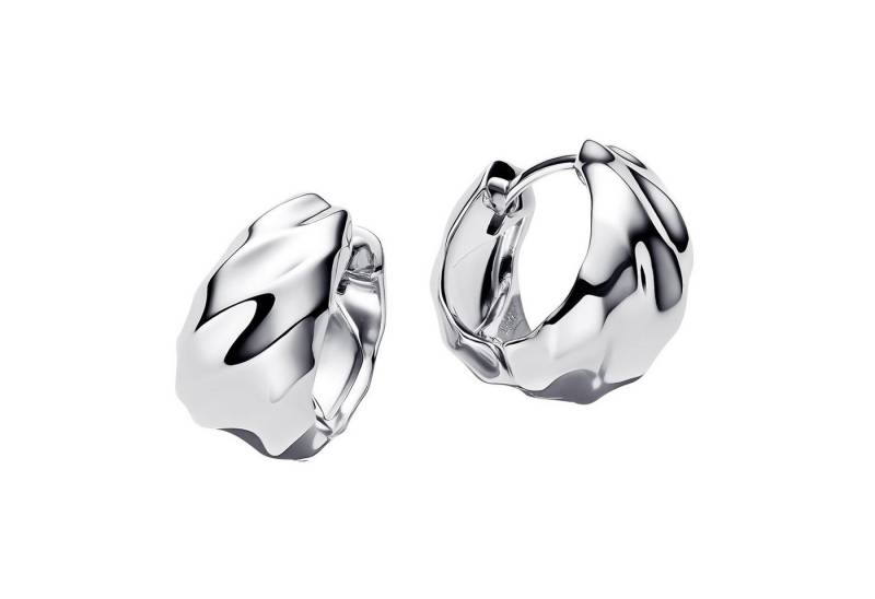 Pandora Paar Creolen Damen-Wellig Silber von Pandora