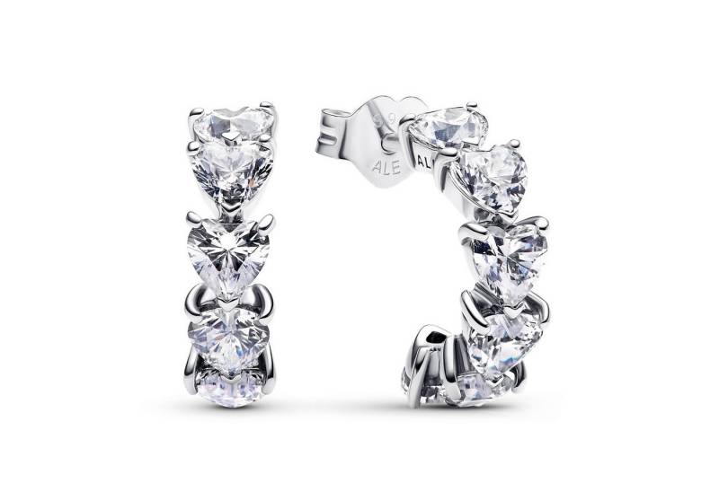 Pandora Paar Creolen Silber-für Damen Funkelnde en von Pandora