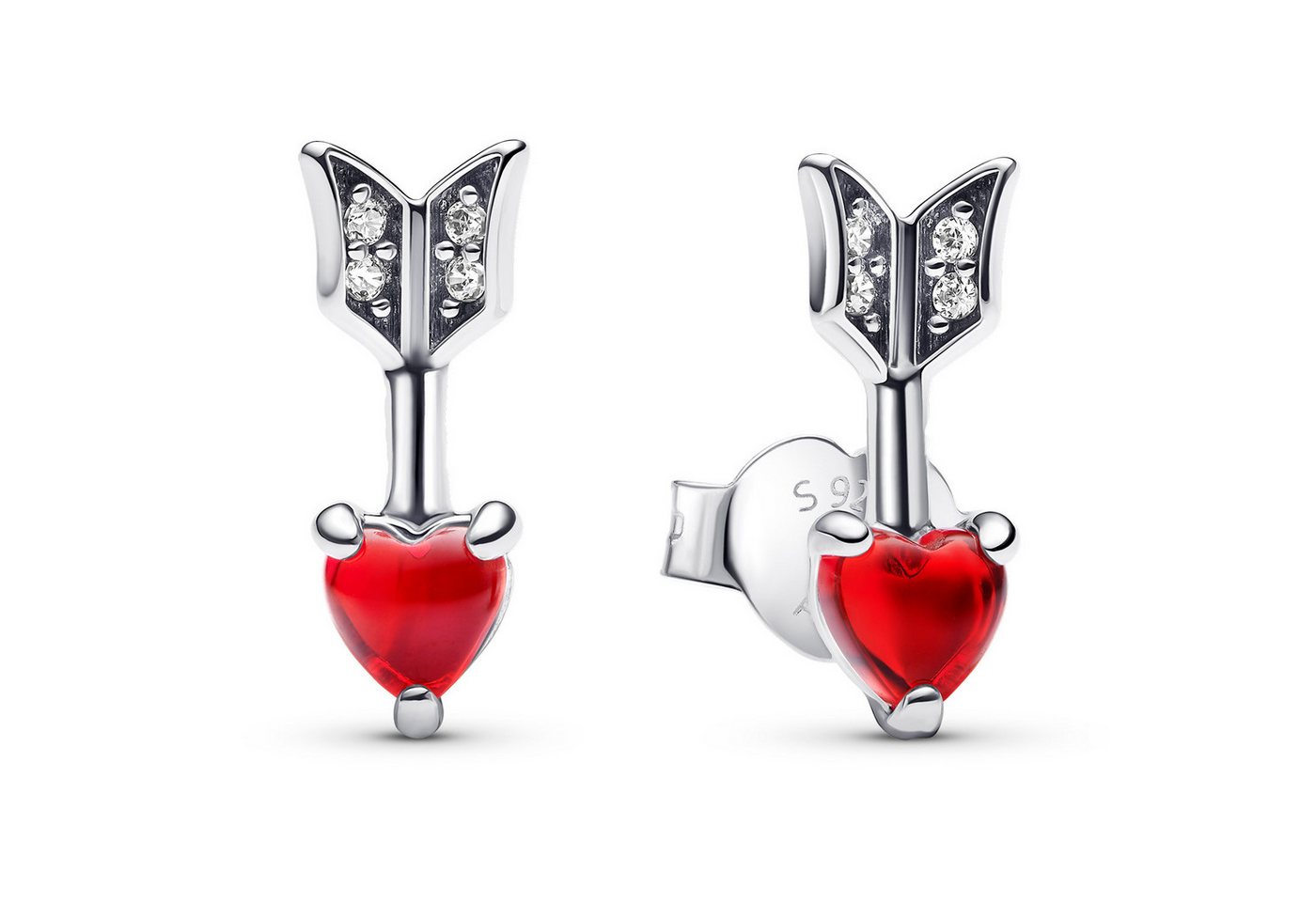 Pandora Paar Ohrstecker Damen-Pfeil und MuranoglasSilber von Pandora