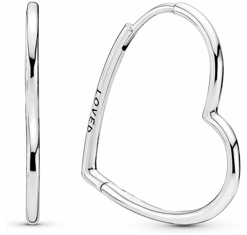 Pandora Paar Ohrstecker JEWELRY Mod. ASYMMETRICAL HEART HOOP EARRINGS von Pandora