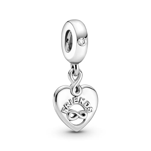 PANDORA People Freunde für Immer Herz Charm-Anhänger aus Sterling Silber/Größe: 1,4cm von PANDORA