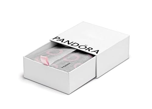 Pandora mittlere, eckige Damen-Schmuck-Geschenk-Box in der Farbe weiß - ideal für Ringe, Armbänder und Charms - inkl. Kissen von Pandora