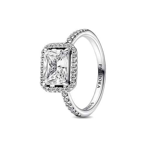 PANDORA Rectangular Sparkling Halo Ring 192391C01-48 von PANDORA