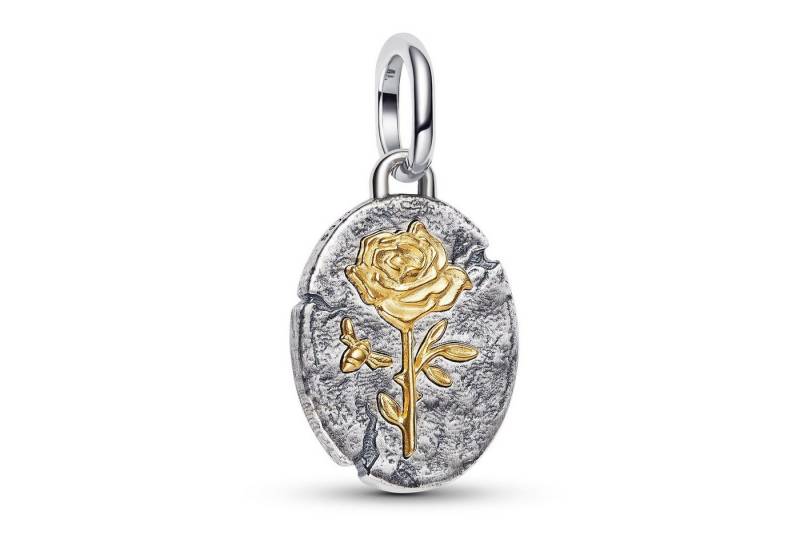 Pandora Runder Anhänger Zweifarbig Rose von Pandora