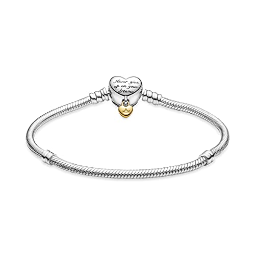 PANDORA SHINE Armband Moments Disney "Herzverschluss" silber, Zirkonia 569563C01 20 cm von Pandora