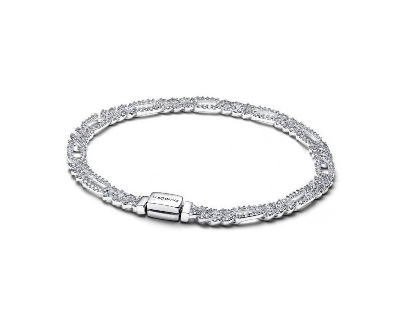 Pandora Silberarmband Cuban-Kettenarmband Oval Zirkon Sterlingsilber 594227C01-16 cm von Pandora