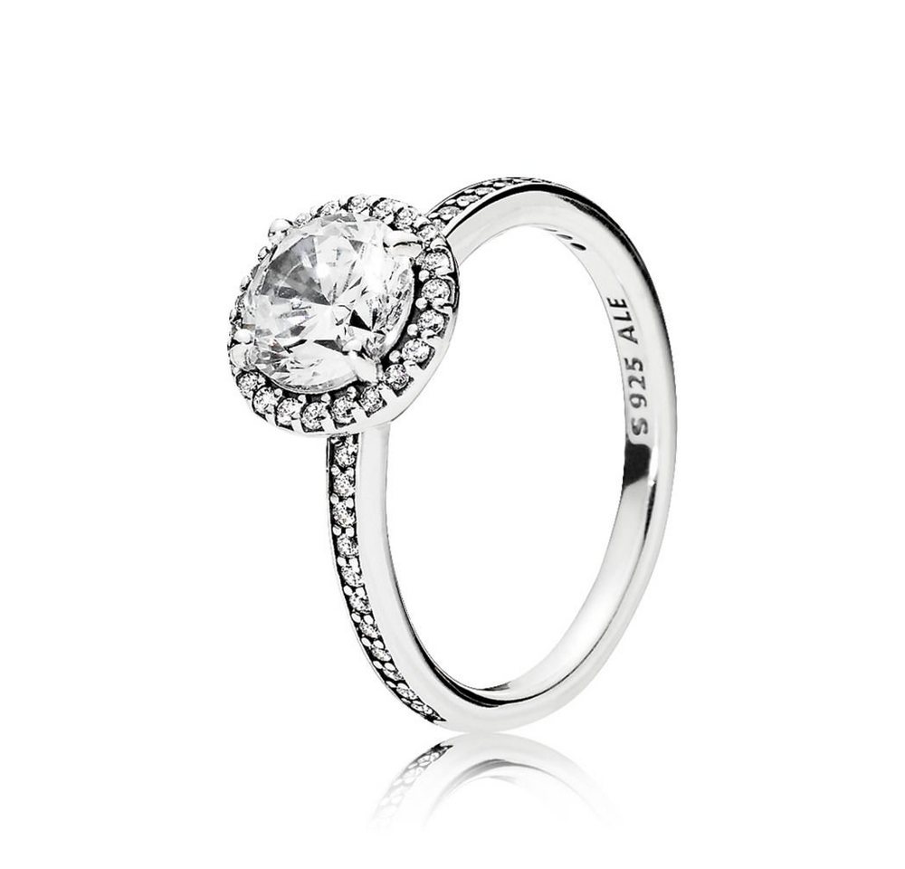 Pandora Silberring 196250CZ Ring Klassische Eleganz Sterling-Silber Gr. 54 von Pandora