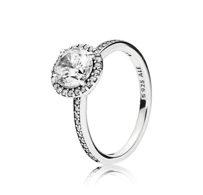 Pandora Silberring 196250CZ Ring Klassische Eleganz Sterling-Silber Gr. 54 von Pandora