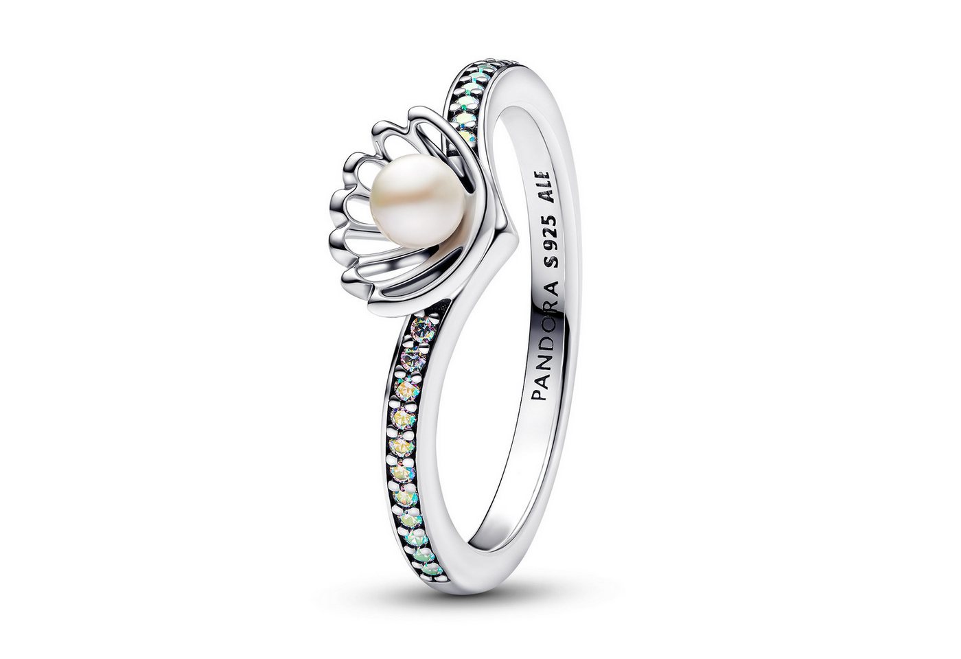 Pandora Silberring Damen-Disney Prinzessin Arielle Muschel Silber von Pandora