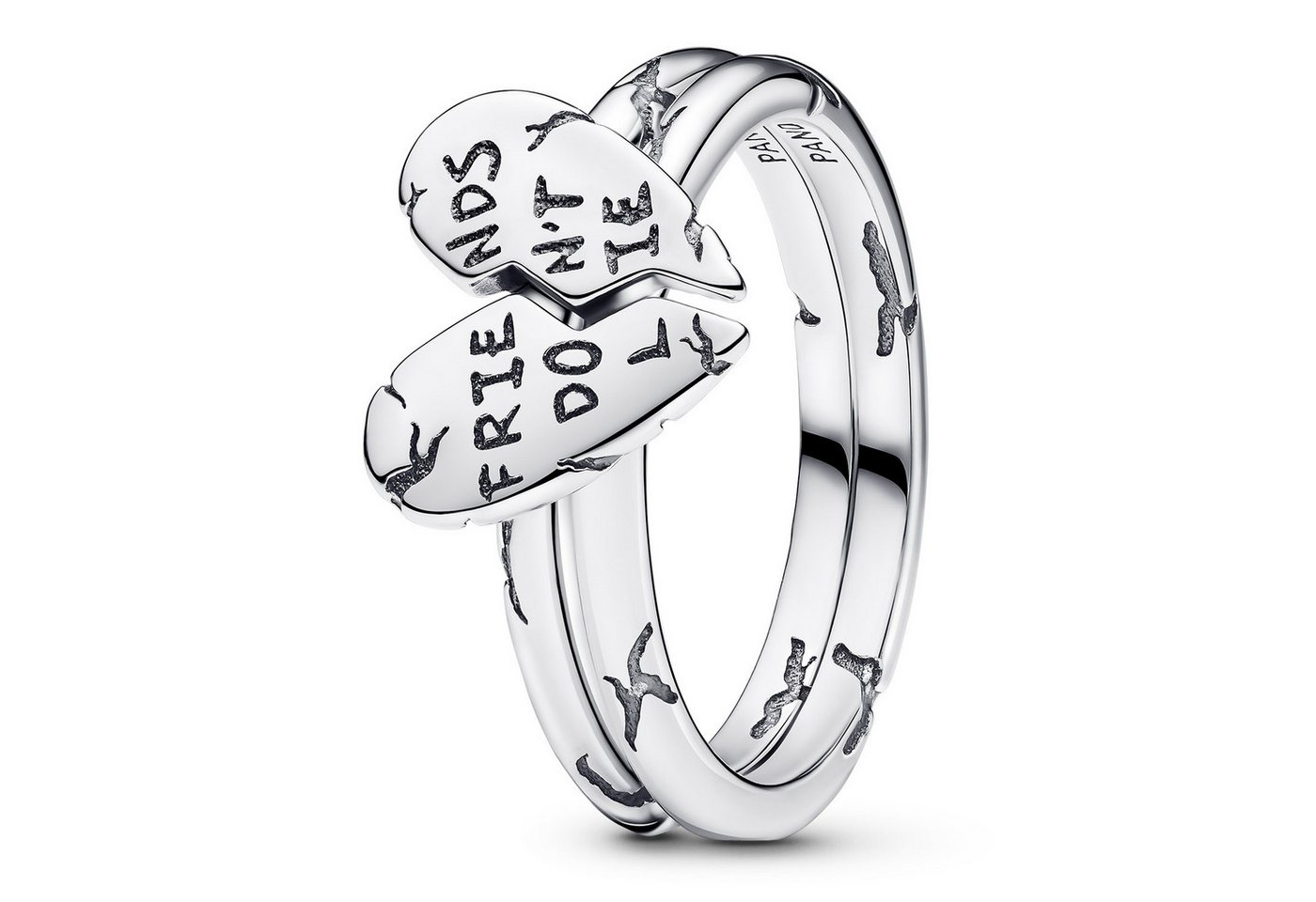 Pandora Silberring Damen-Stranger Things Freunde Lügen Nicht von Pandora