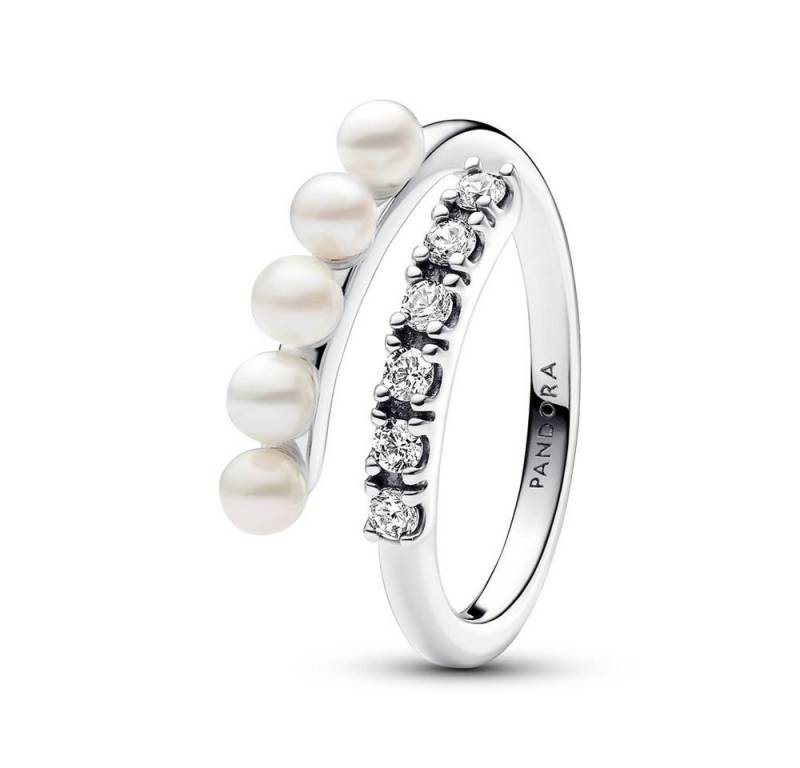 Pandora Silberring Timeless Ring aus 925er Silber mit Perlen und Kristallen von PANDORA von Pandora
