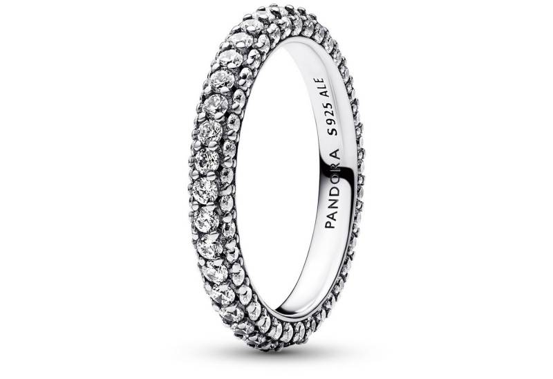 Pandora Silberring Damen-Zeitloses Pavé Silber von Pandora
