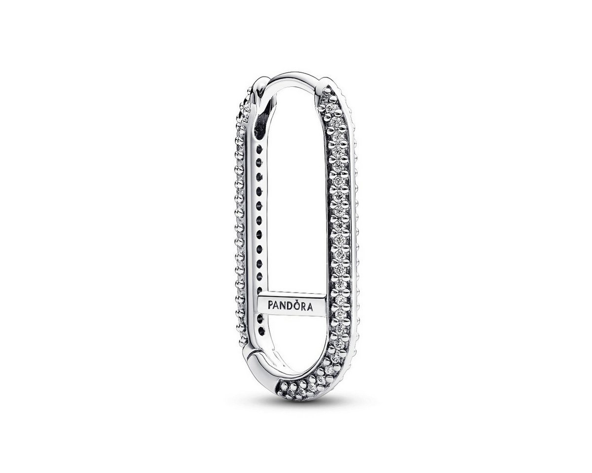Pandora Single-Creole Me 292796C01 Creole Link-Ohrring Damen Einzeln Pavé Verlängert Silbe von Pandora