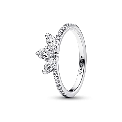 PANDORA Timeless Funkelndes Herbarium Cluster Ring in Sterling-Siber mit Cubic Zirkonia Timeless Collection, Größe 52, 192392C01-52 von PANDORA