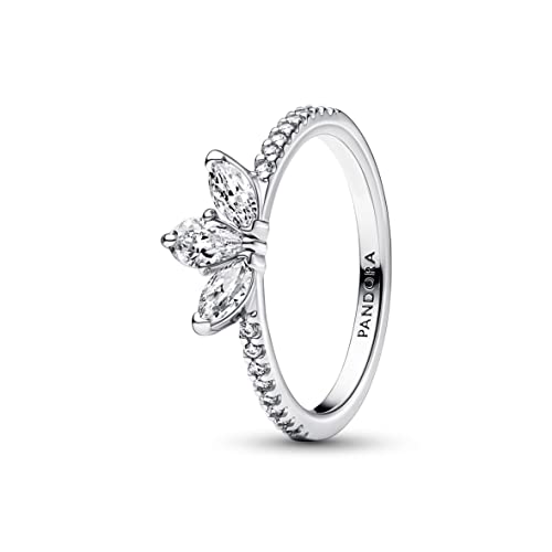 PANDORA Timeless Funkelndes Herbarium Cluster Ring in Sterling-Siber mit Cubic Zirkonia Timeless Collection, Größe 56, 192392C01-56 von PANDORA