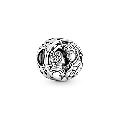 Pandora Star Wars Han Solo & Leia Kuss Charm in Sterling-Silber Star Wars x Collection von Pandora