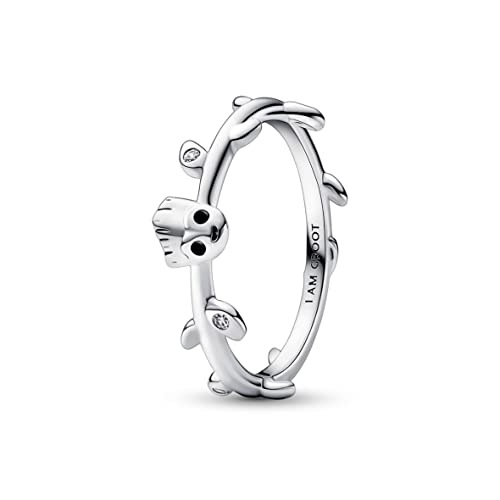 PANDORA Marvel Guardians of the Galaxy Groot Blatt Ring aus Sterling-Silber mit Cubic Zirkonia in der Farbe Silber, Marvel X PANDORA Kollektion, Gr.54, 192566C01-54 PANDORA Marvel Guardians of the Galaxy Groot Blatt Ring aus Sterling-Silber mit Cubic Zirkonia in der Farbe Silber, Marvel X PANDORA Kollektion, Gr.54, 192566C01-54 von PANDORA