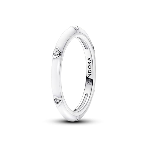 PANDORA ME Steine & Emaille Ring aus Sterling Silber mit Cubik Zirkonia, Größe: 52, 193089C01-52 von PANDORA