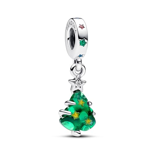 PANDORA Moments Funkelnder Weihnachtsbaum Charm-Anhänger aus Sterling Silber mit Zirkonia, Kompatibel Moments Armbändern, 792983C01 PANDORA Moments Funkelnder Weihnachtsbaum Charm-Anhänger aus Sterling Silber mit Zirkonia, Kompatibel Moments Armbändern, 792983C01 von PANDORA