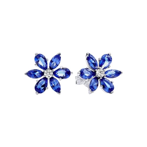 PANDORA Timeless Funkelnde Blaue Herbarium Cluster Ohrringe aus Sterling Silber mit Zirkonia, 292407C01 PANDORA Timeless Funkelnde Blaue Herbarium Cluster Ohrringe aus Sterling Silber mit Zirkonia, 292407C01 von PANDORA