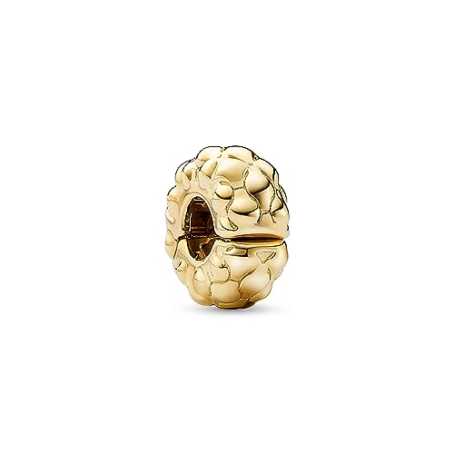 PANDORA Moments Clip Charm mit Nieten aus Sterling Silber mit 14 Karat vergoldeter Metalllegierung, Kompatibel Moments Armbänder, 762716C00 PANDORA Moments Clip Charm mit Nieten aus Sterling Silber mit 14 Karat vergoldeter Metalllegierung, Kompatibel Moments Armbänder, 762716C00 von PANDORA