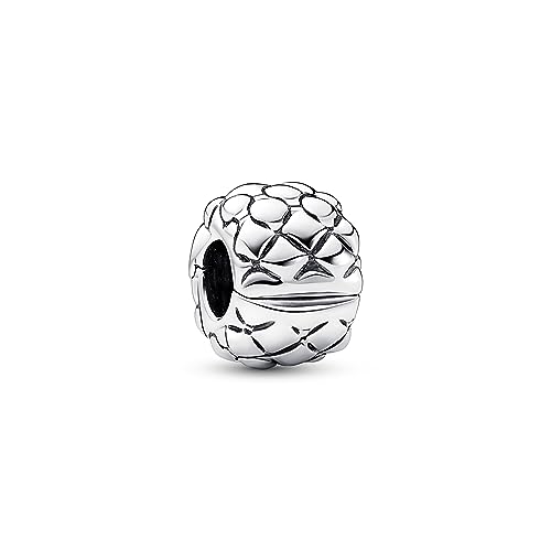 PANDORA Moments Studded Chain Clip Charm aus Sterling Silber, Kompatibel Moments Armbändern Armbänder, 792746C00 von PANDORA