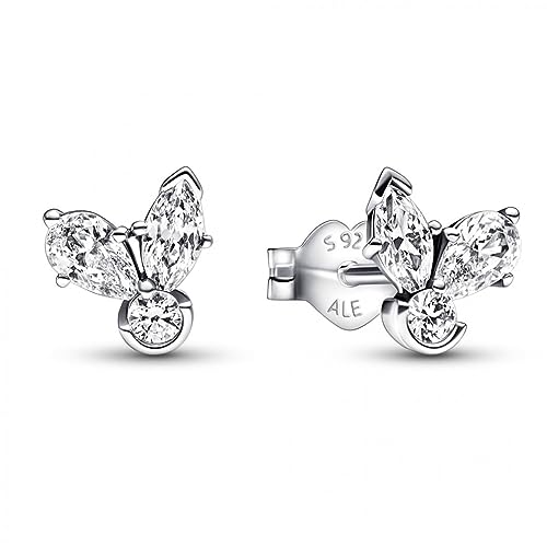 PANDORA Timeless Funkelnde Herbarium Cluster Ohrringe aus Sterling-Silber, Kompatibel mit PANDORA Timeless Armbänder, 292406C01 von PANDORA