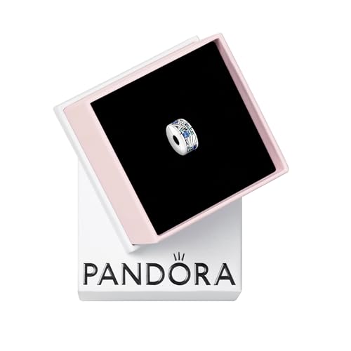 PANDORA Moments Tropischer Seestern & Muschel Clip-Charm aus Sterling-Silber mit Cubic Zirkonia, Kompatibel Moments Armbänder, 791678C01 von PANDORA