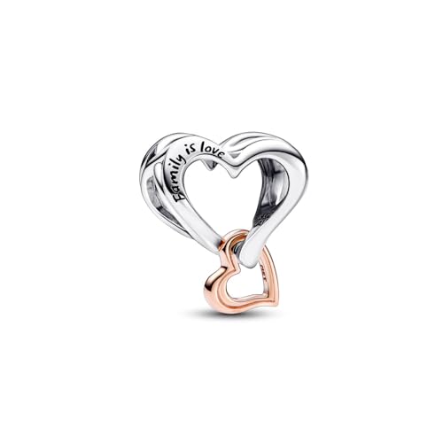 PANDORA Moments Bicolor Offen gearbeitetes Unendlichkeits-Herz Charm mit rosevergoldeter Metalllegierung Moments Collection, kompatibel Moments Armbändern, 782642C00 PANDORA Moments Bicolor Offen gearbeitetes Unendlichkeits-Herz Charm mit rosevergoldeter Metalllegierung Moments Collection, kompatibel Moments Armbändern, 782642C00 von PANDORA