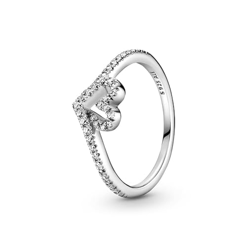 PANDORA Wish Funkelnder Wishbone Herz Ring aus Sterling Silber/Ringgröße 58 PANDORA Wish Funkelnder Wishbone Herz Ring aus Sterling Silber/Ringgröße 58 von PANDORA