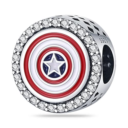 Pandovo Charm Anhänger Damen 925 Sterling Silber für Armband Charms Beads passend für Pandora Armband und Halskette, Kompatibel mit Europäischen Armbänder für Frauen Mädchen von Pandovo