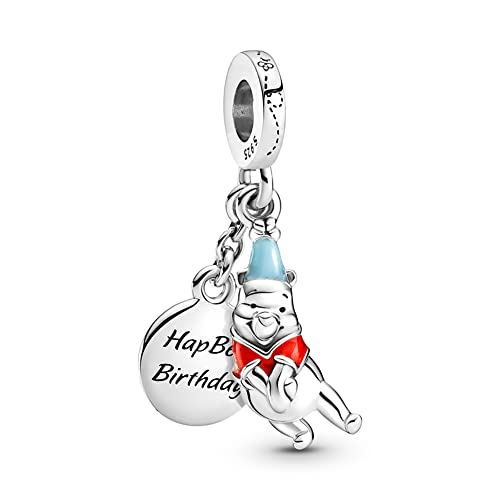 Pandovo Charm Anhänger 925 Sterling Silber 5A Zirkonia für Pandora-Armband Charm Bead Pendant Dangle kompatibel mit Europäische Armbänder Halsketten Schmuck Geschenk für Damen Frauen von Pandovo