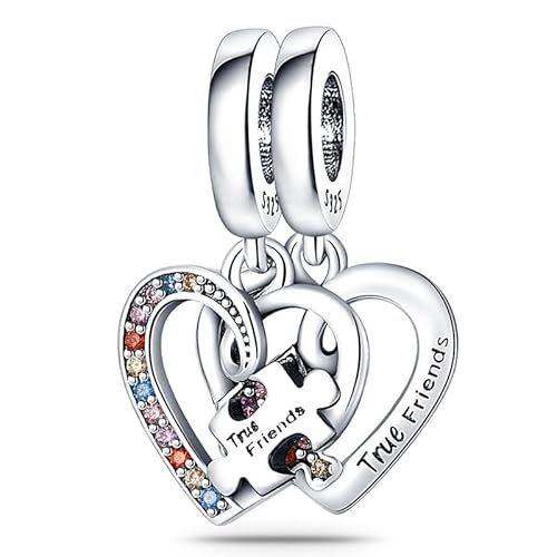Pandovo Charm Anhänger Damen 925 Sterling Silber für Armband Charms Beads passend für Pandora Armband und Halskette, Kompatibel mit Europäischen Armbänder für Frauen Mädchen von Pandovo
