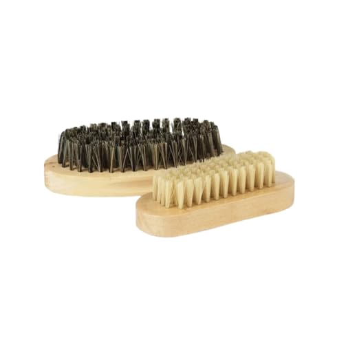 Panduro Hobby Horse Zubehör, Pferdebürsten mit synthetischen Borsten für Steckenpferd-Kinder, Sanft & Sicher | 2er-Pack Pflege-Set für Steckenpferde von Panduro