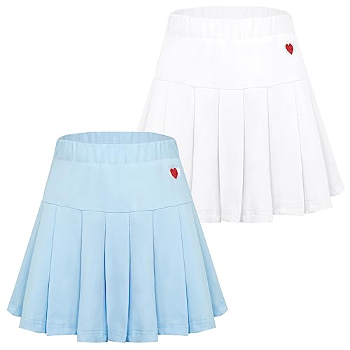 Mädchen Faltenrock Tennisrock Rundum elastische Taille Casual A-Linie Schulkleidung mit Sicherheit Shorts Basic Fashion Flared Flowy Röcke Skorts Solid Cotton Mini Dress Mädchen Faltenrock Tennisrock Rundum elastische Taille Casual A-Linie Schulkleidung mit Sicherheit Shorts Basic Fashion Flared Flowy Röcke Skorts Solid Cotton Mini Dress von Panegy