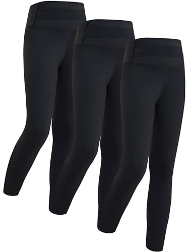 Mädchen Leggings Kinder Casual elastische hohe Taille Hose solide warme Schule Strumpfhosen Hosen in voller Länge dehnbar Tanz Hosen 3-4 Jahre von Panegy