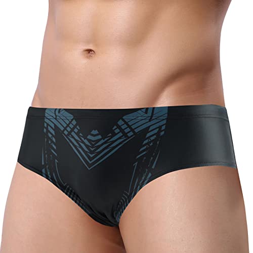 Panegy Herren Badehose Slip Schnelltrocknend Schwimmhose Wassersport Bademode Schwimm Badeslip Hersteller 3XL/ DE Größe L-Schwarz 1 von Panegy