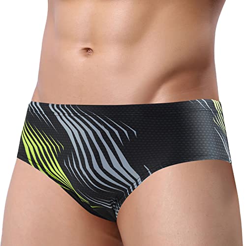 Panegy Herren Badehose Slip Schnelltrocknend Schwimmhose Wassersport Bademode Schwimm Badeslip Hersteller 3XL/ DE Größe L-Schwarz 4 von Panegy