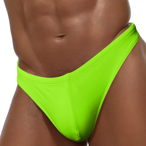 Panegy Herren Bademode Niedrige Taille Sexy Badehose Slip Jungen Strand Urlaub Wassersport Schwimmslip Hersteller XL/EU-Größe L-Grün von Panegy