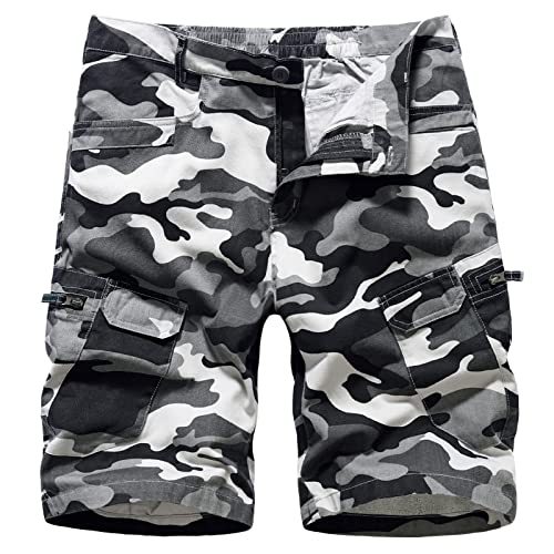 Panegy Herren Cargobermudas Kurz Chino Hose Legend Shorts Männer Freizeitshors Camouflage E Größe 32 von Panegy