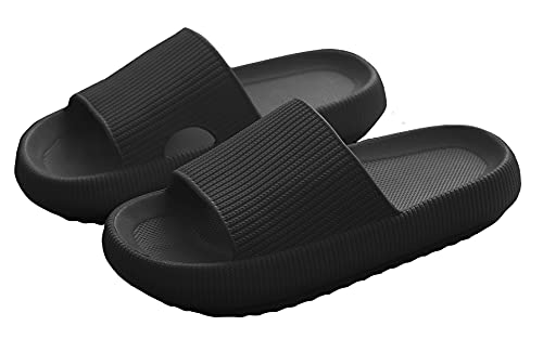 Panegy Unisex Badeschuhe Damen Hausschuhe Herren rutschfest Badelatschen Plattform Badeschlappen Sommer Garten Slides Sandalen von Panegy