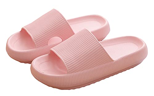 Panegy Herren Damen Badeschuhe Hausschuhe Slippers Sommer Slide Pantoletten Badelatschen Strand Indoor rutschfest Sandale Saunalatschen von Panegy