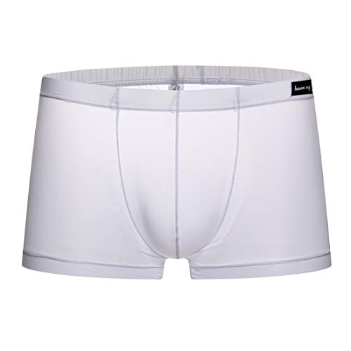 Panegy Herren Low Rise Transparent Glatt Nylon Boxershorts Boxer Briefs Unterwäsche Cool Atmungsaktiv Viskose Reizwäsche Herstellergröße M/EU S - Weiß Panegy Herren Low Rise Transparent Glatt Nylon Boxershorts Boxer Briefs Unterwäsche Cool Atmungsaktiv Viskose Reizwäsche Herstellergröße M/EU S - Weiß von Panegy