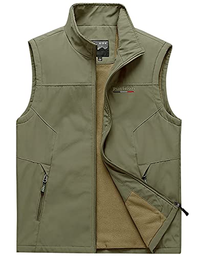 Panegy Herren Weste Softshellweste für Jagd Angeln Wandern Männer Fleeceweste Bodywarmer Khaki Asien Größe 6XL/ EU XXL Panegy Herren Weste Softshellweste für Jagd Angeln Wandern Männer Fleeceweste Bodywarmer Khaki Asien Größe 6XL/ EU XXL von Panegy