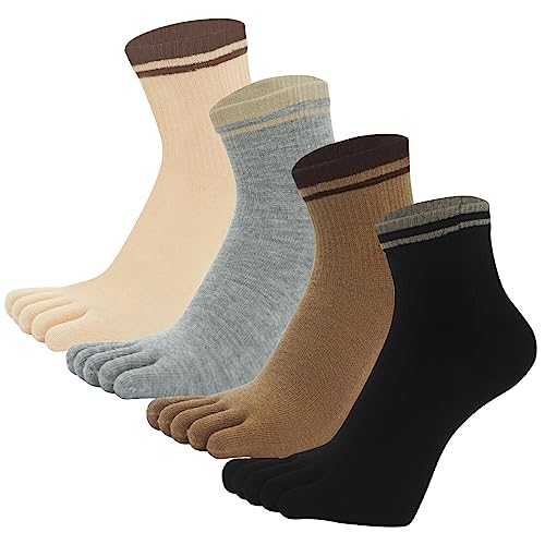 Socken mit getrennten Zehen für Frauen Fünf-Finger-Socken Damen lustig Cartoon Baumwolle Knöchel Socke gemütlich No Slip Kompression Low Cut Socken nahtlose Baumwolle Sport Socken No Show Socken von Panegy