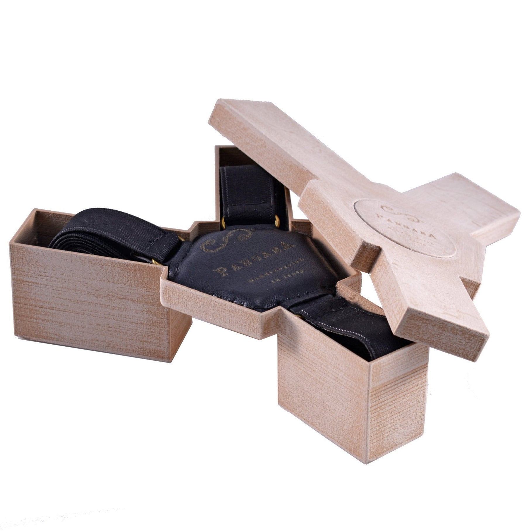Verstellbare Hosenträger Aus Schwarzem Leder Recyceltem Fußball Verstellbare Hosenträger Aus Schwarzem Leder Recyceltem Fußball von PangaeAccessorieS