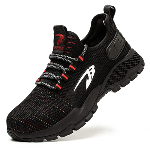 Pangolin Männer Sicherheit Schuhe Stahl Zehe Turnschuhe Industrie BAU Lagerhaus Arbeit Schuhe Multi 37 EU von Pangolin